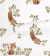 FELIDAE - Papier peint enfant - Motif petit tigre
